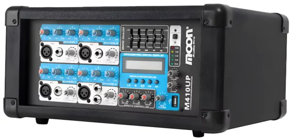 consola potenciada moon m810up – 4 canales, usb y efectos – 100w
