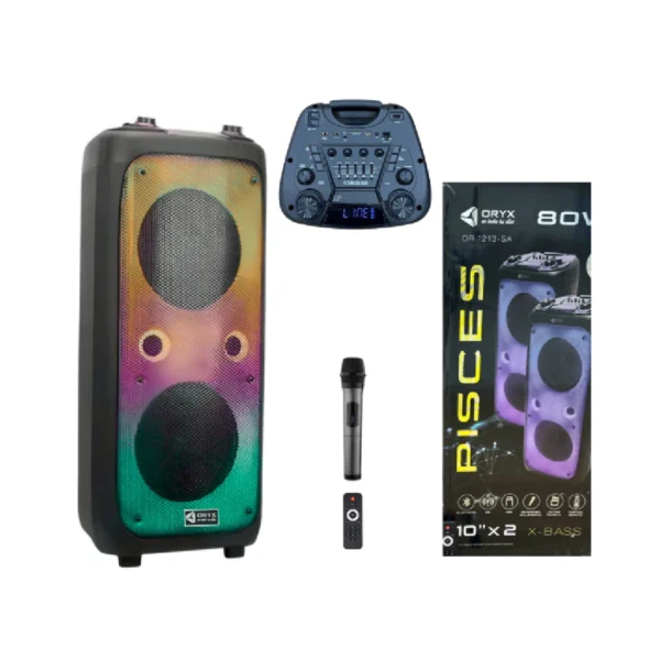 parlante bluetooth mediano oryx pisces or1213 sa / 10' x 2
