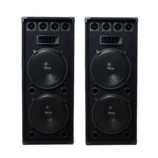 bafle doble 2x 15″ con tweeters y rejas metÁlicas