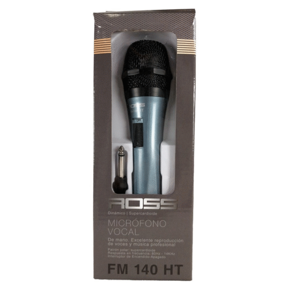 ross pa fm 140 ht microfono | vocal | dinamico | supercardioide | 60hz a 14khz
