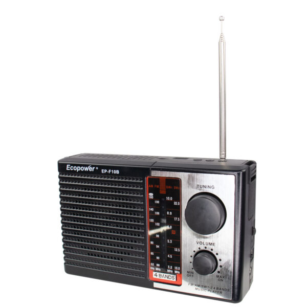 Rádio Portátil Ecopower EP-F10B - USB/SD/AUX - AM/FM/SW - Bluetooth - Image 4