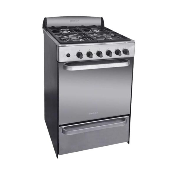 cocina la mÁgica euro acero espejada – gas natural – 56 cm – acero inoxidable
