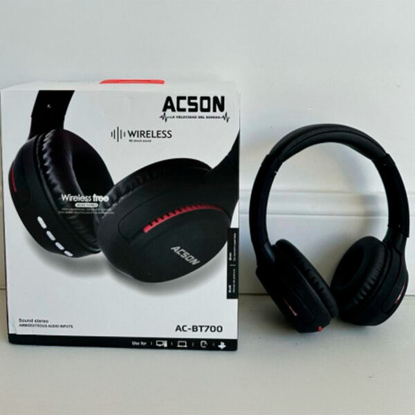 auriculares inalÁmbricos acson ac bt700