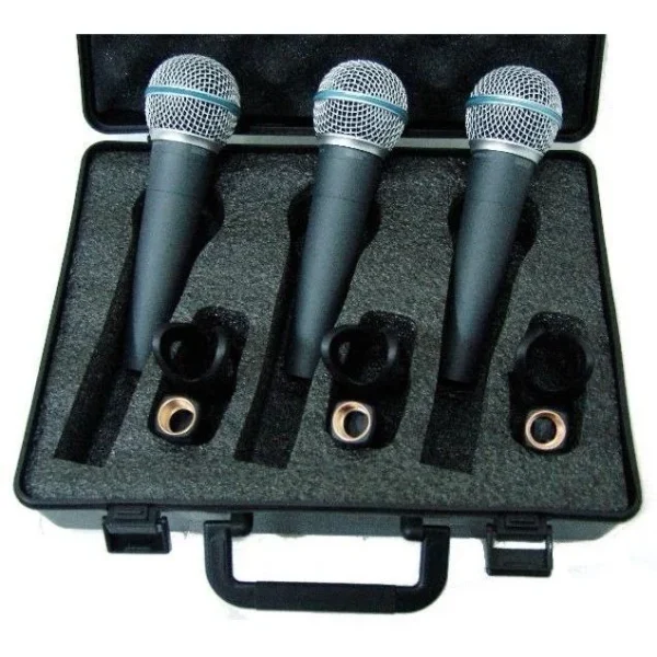 pack de 3 micrÓfonos dinÁmicos moon m59 — set x3
