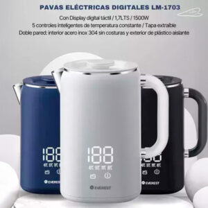 pava elÉctrica everest lm 1703 digital – 1,7 l
