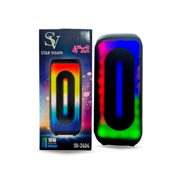 parlante portátil star vision sv 2404 4"x2