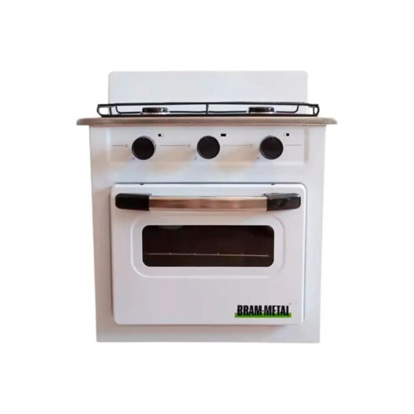 anafe 2 hornallas con horno a gas env bram metal