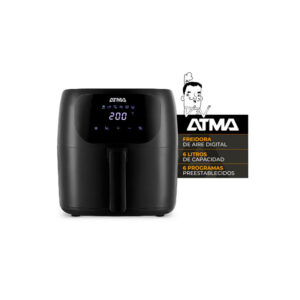 freidora sin aceite atma fr60 – 6 litros – negra