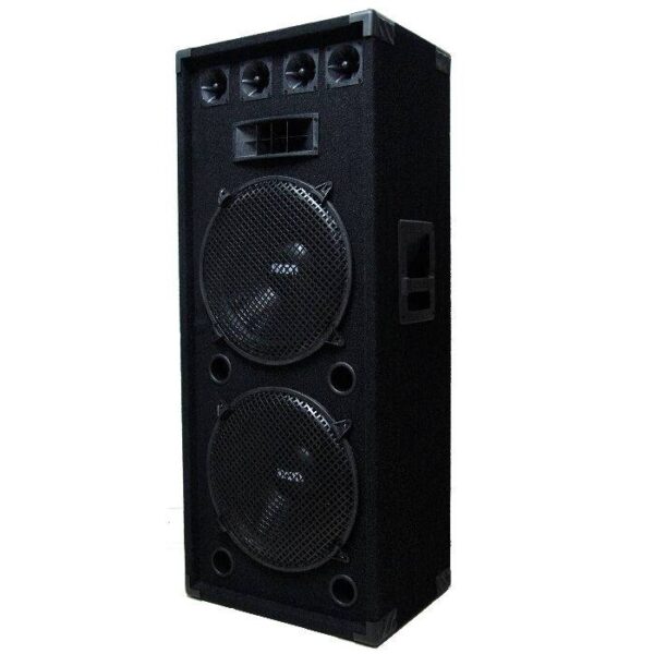 bafle doble 15″ con tweeters y rejas metÁlicas