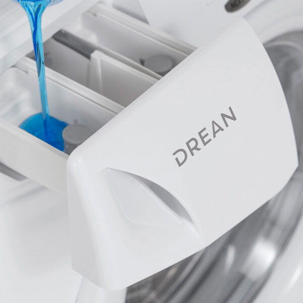 lavarropas carga frontal drean next 8.12 eco 8 kg blanco
