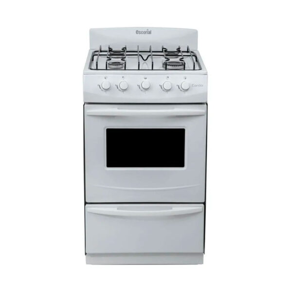 cocina escorial candor s2 – gas natural – 4 hornallas – blanca