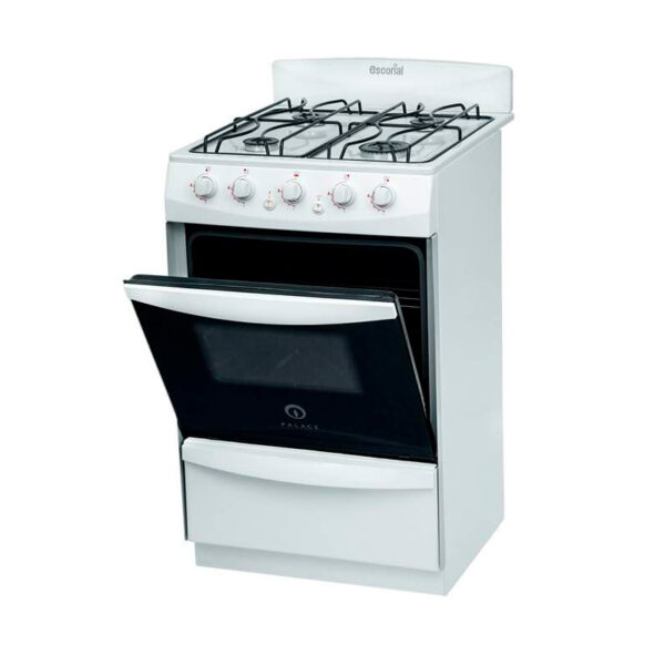 cocina escorial palace cristal – gas natural – 51 cm – blanca