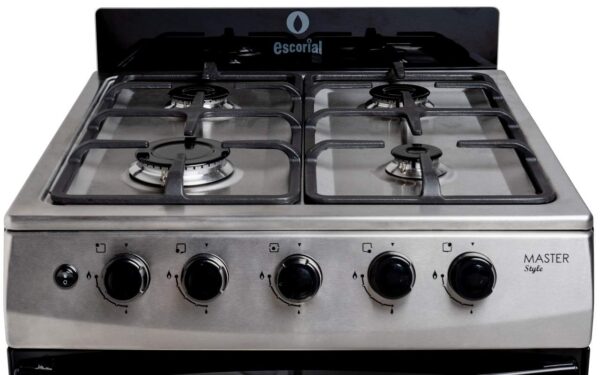 cocina escorial master classic – gas natural – 56 cm – acero inoxidable