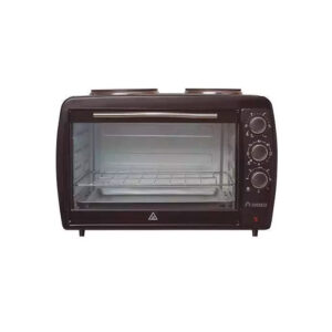 horno elÉctrico everest ev 45 negro con hornalla 45 litros