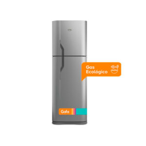 heladera gafa hgf388afp plateada con freezer superior (374 l)