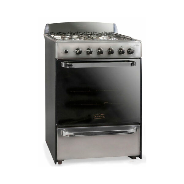cocina la mÁgica eco acero – gas natural – 56 cm – acero inoxidable
