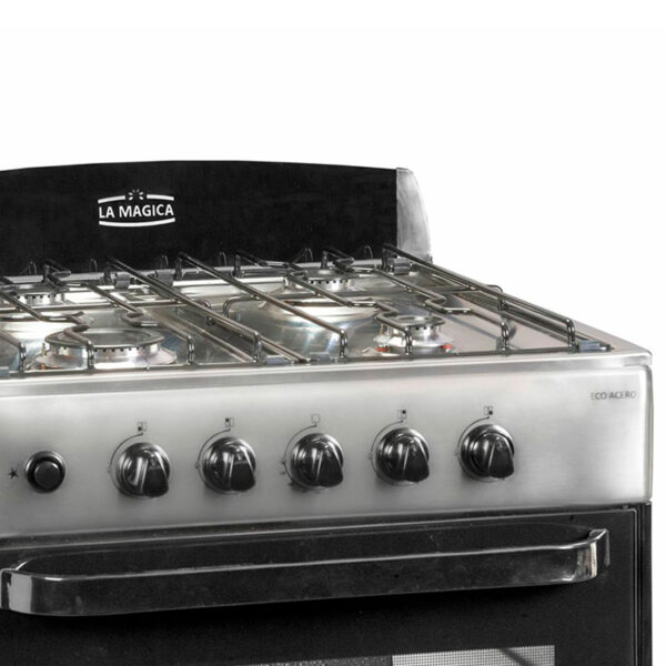 cocina la mÁgica eco acero – gas natural – 56 cm – acero inoxidable