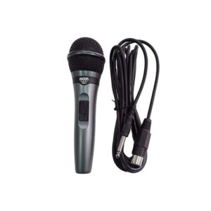 micrófono dinámico moon m23. vocal, de mano, con cable