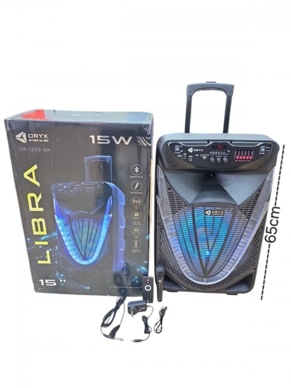 parlante libra 15" c/carro 15w orix or1229 sa
