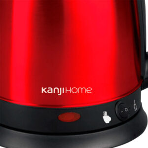 pava elÉctrica kanji para mate y cafÉ – acero roja/negra