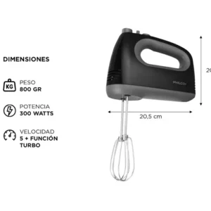 batidora de mano philco 300w 8737 / 8738