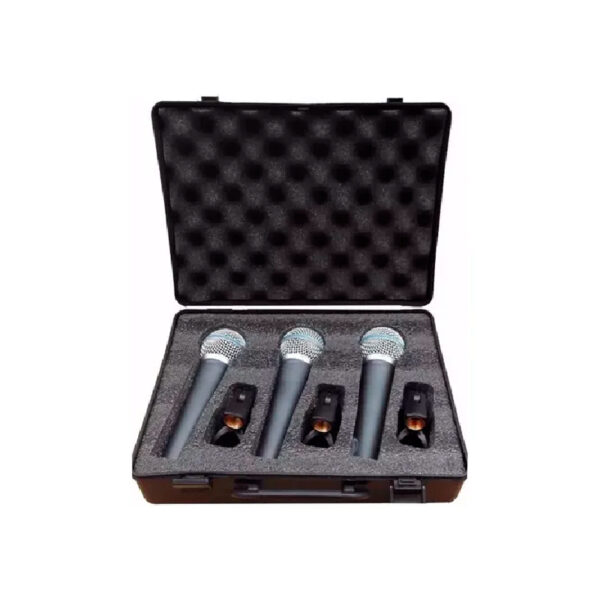 pack de 3 micrÓfonos dinÁmicos moon m59 — set x3