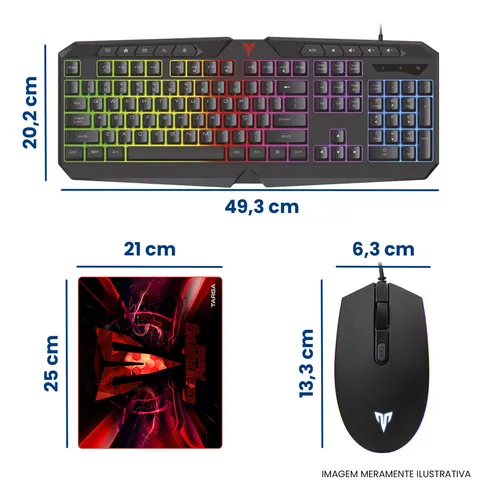 kit gamer targa tg km210kit kit gamer targa tg km210kit