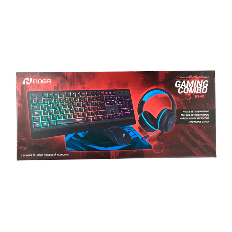 combo gamer 4 en 1 noga nkb 405 combo gamer 4 en 1 noga nkb 405