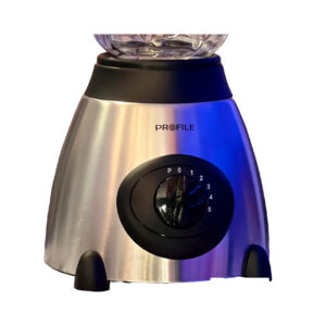 licuadora profile 600w – acero inoxidable con vaso de vidrio