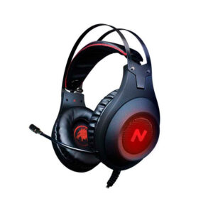 auricular gamer noga wake stormer headset + micrÓfono hd sound – negro/rojo