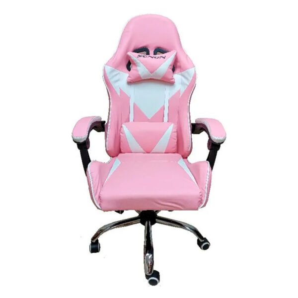 silla de escritorio senon bgs01 gamer ergonÓmica rosa y blanca