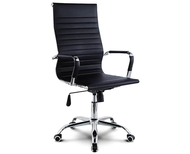 sillÓn ejecutivo gerencial aluminium alto oficina pc cromado negro sillÓn ejecutivo gerencial aluminium alto oficina pc cromado negro