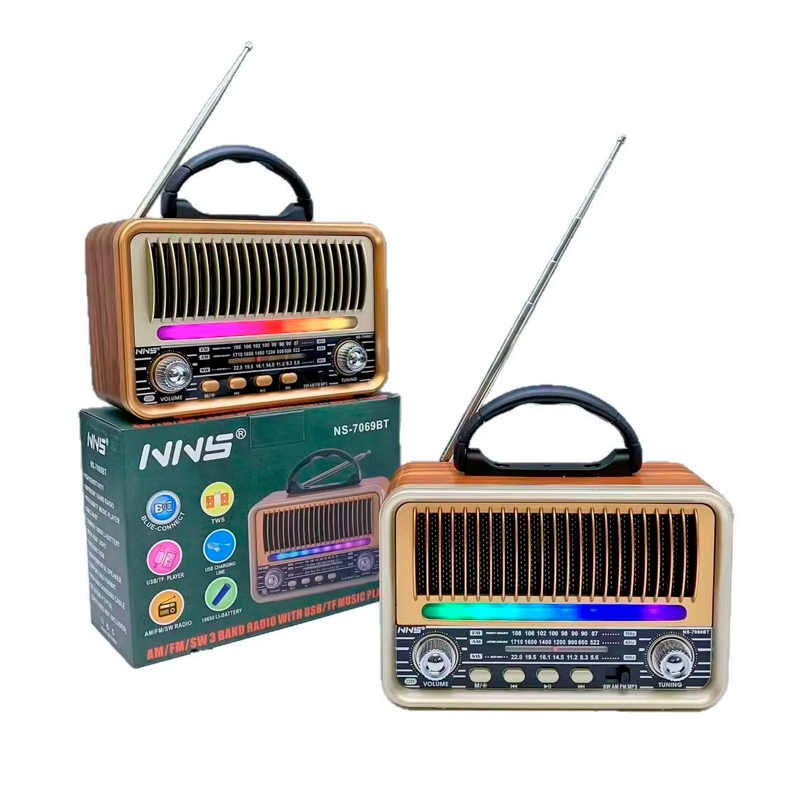 radio / parlante portÁtil retro ns‑7069bt radio / parlante portÁtil retro ns‑7069bt
