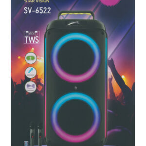 parlante bluetooth 6.5" star vision sv 6522